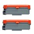 Brother 2 x TN2345 High Yield Black Toner Compatible 