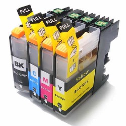 Brother LC131 High Yield Ink Cartridges B+C+Y+M